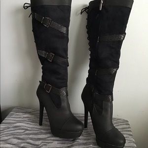 2Lips Too tall wide-calf boot
